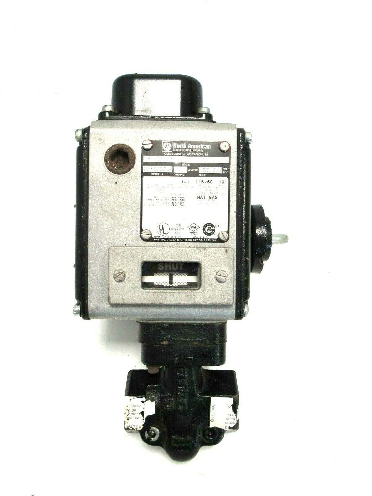 NEW NORTH AMERICAN 1518-1 NATURAL GAS SHUTOFF VALVE 1" 15181 - Image 3