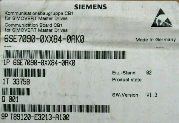 NEW SIEMENS 6SE7090-0XX84-0AK0 COMMUNICATION MODULE 6SE70900XX840AK0 - Image 5