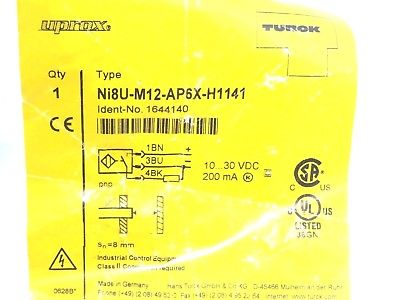 1PC NEW TURCK Ni8U-M12-AP6X-H1141 Inductive Proximity Sensor Ni8UM12AP6XH1141 