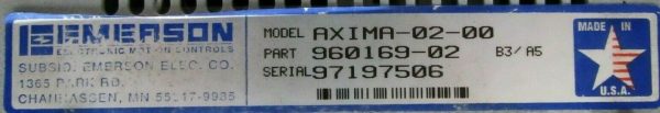 REFURBISHED EMERSON AXIMA-02-00 SERVO CONTROLLER 960169-02 AXIMA0200 - Image 4