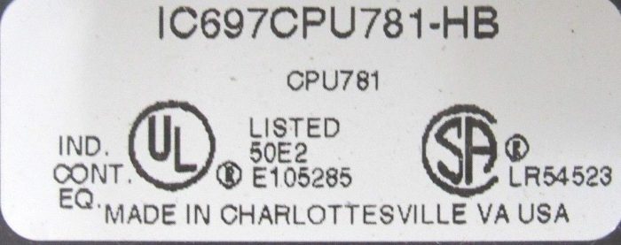 USED GE FANUC IC697CPU781-HB CENTRAL PROCESSOR IC697CPU781HB - Image 7