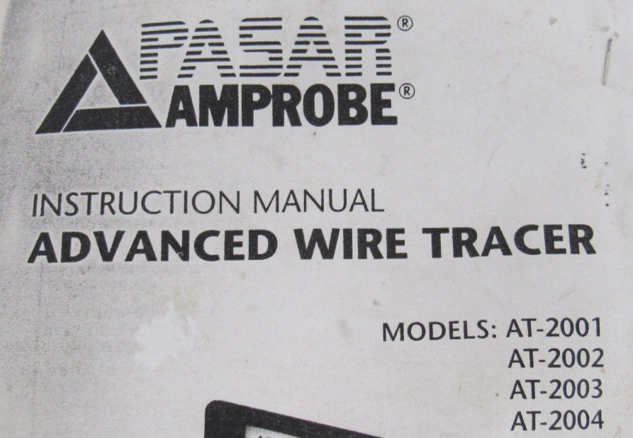 USED PASAR AMPROBE AT2000 SERIES ADVANCED WIRE TRACER T2200 S2600 R2000 - Image 6