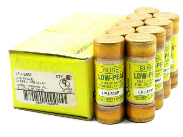 9 NEW BUSSMANN LPJ-30SP LOW PEAK FUSE CLASS J LPJ30SP