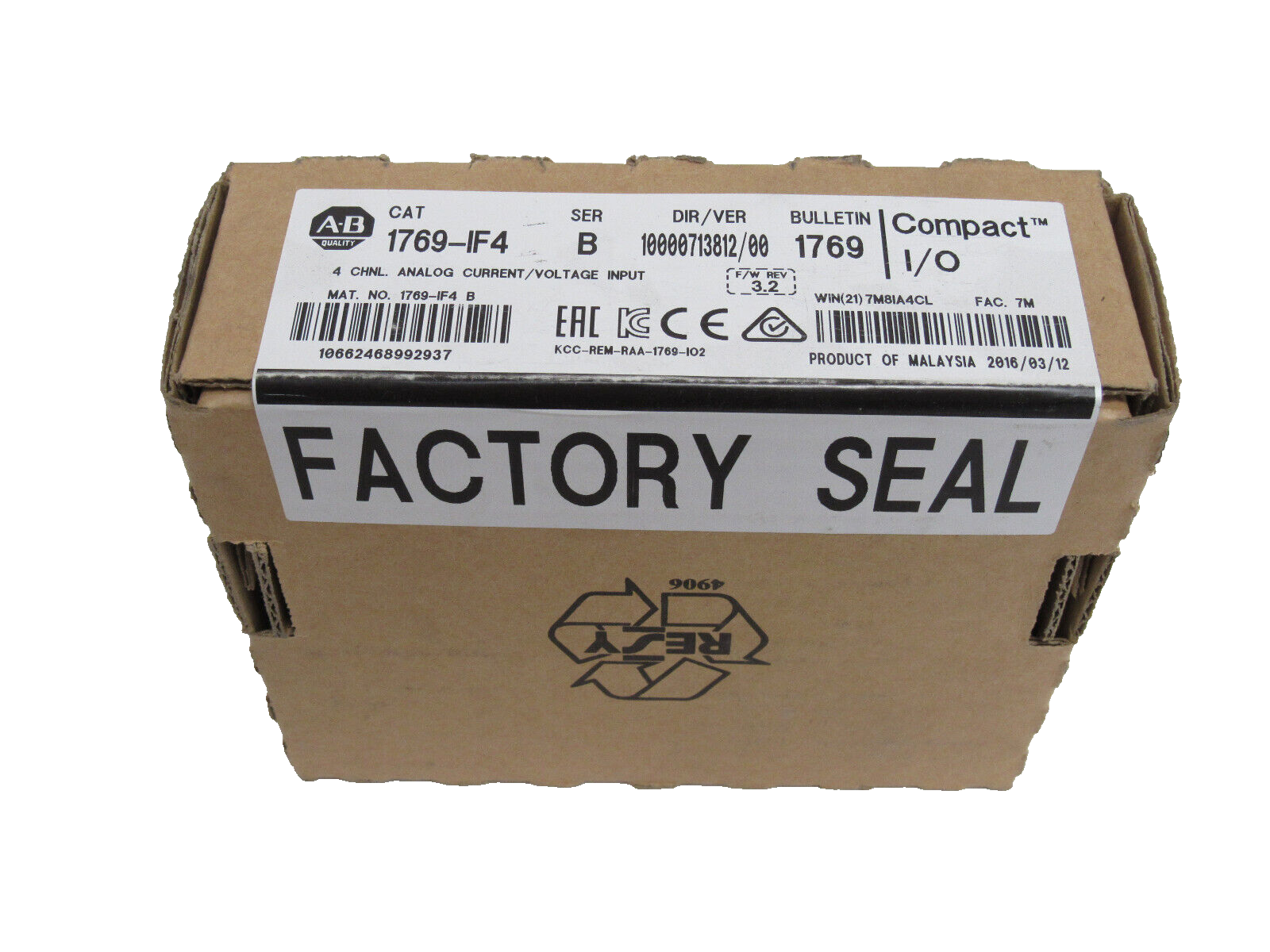 ALLEN BRADLEY 1769-IF4 I/O MODULE SER.B 1769IF4 NEW SEALED SURPLUS - Image 3