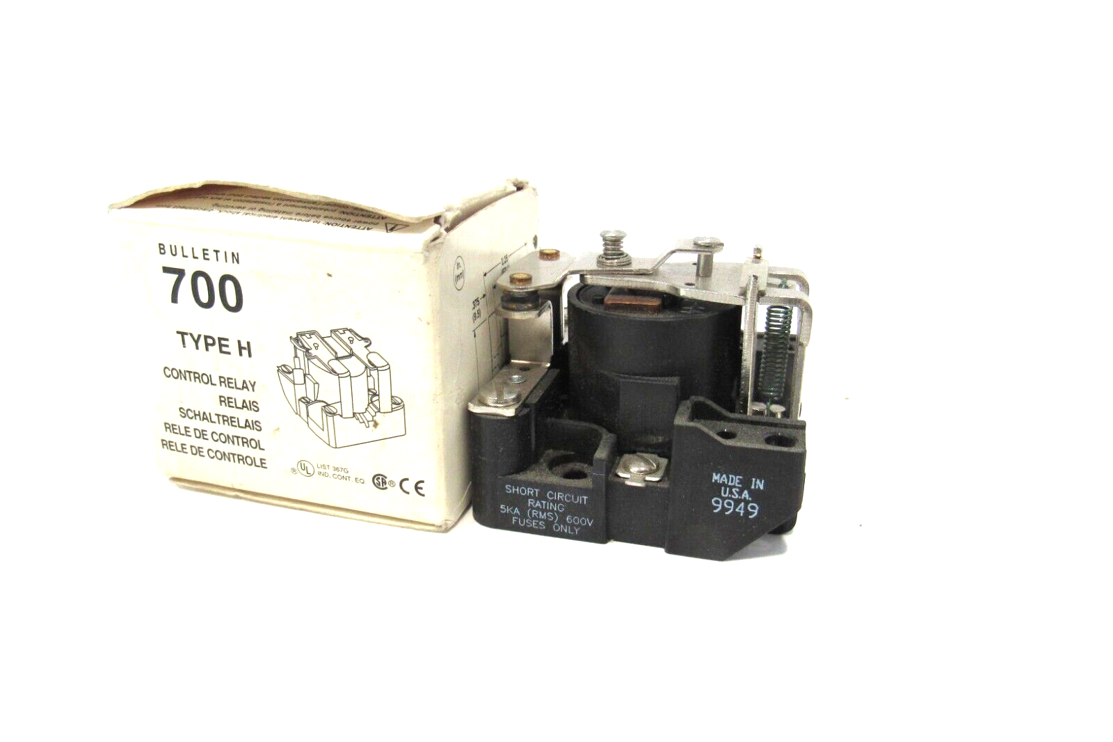 NEW ALLEN BRADLEY 700-HG45A1 CONTROL RELAY SER.A 700HG45A1