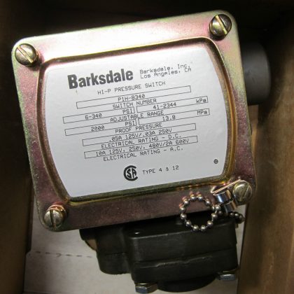 NEW BARKSDALE P1H-B340 PRESSURE SWITCH P1HB340