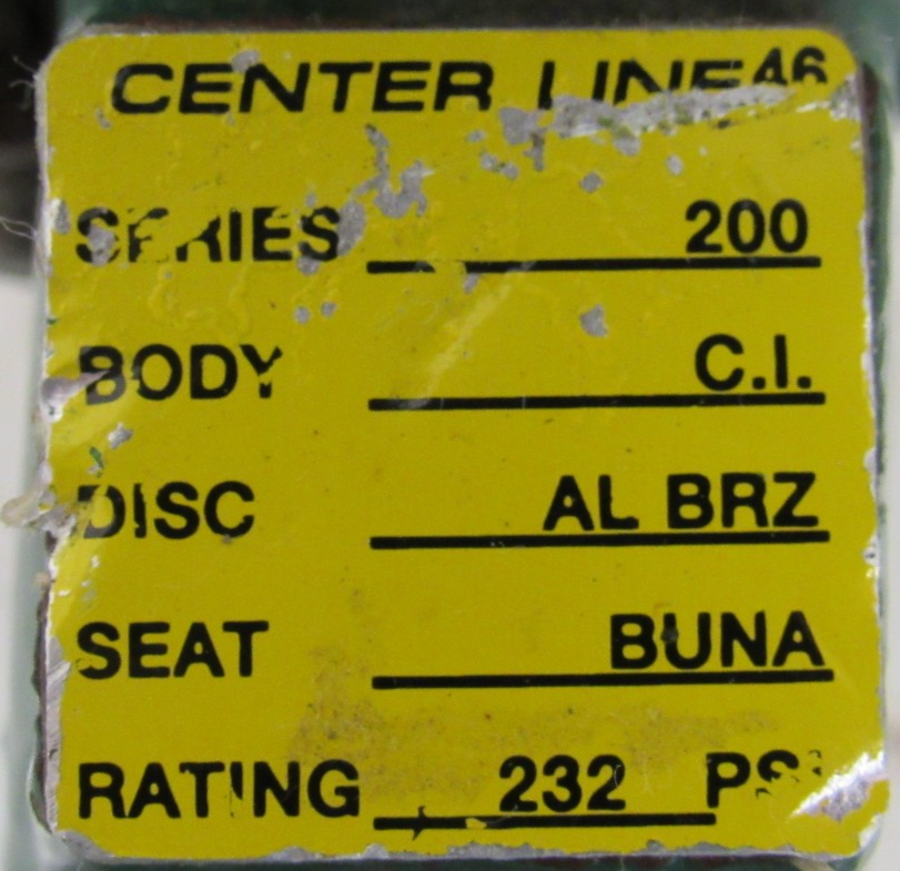 NEW CENTER LINE 200 SERIES BUTTERFLY VALVE 2.5" - Image 6