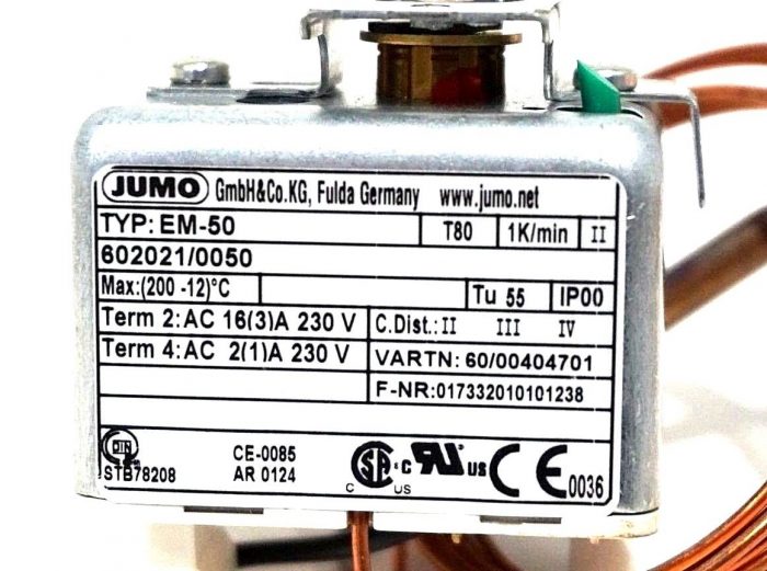NEW JUMO 602021 /0050 THERMOSTAT EM50 6020210050 SB Industrial Supply, Inc.