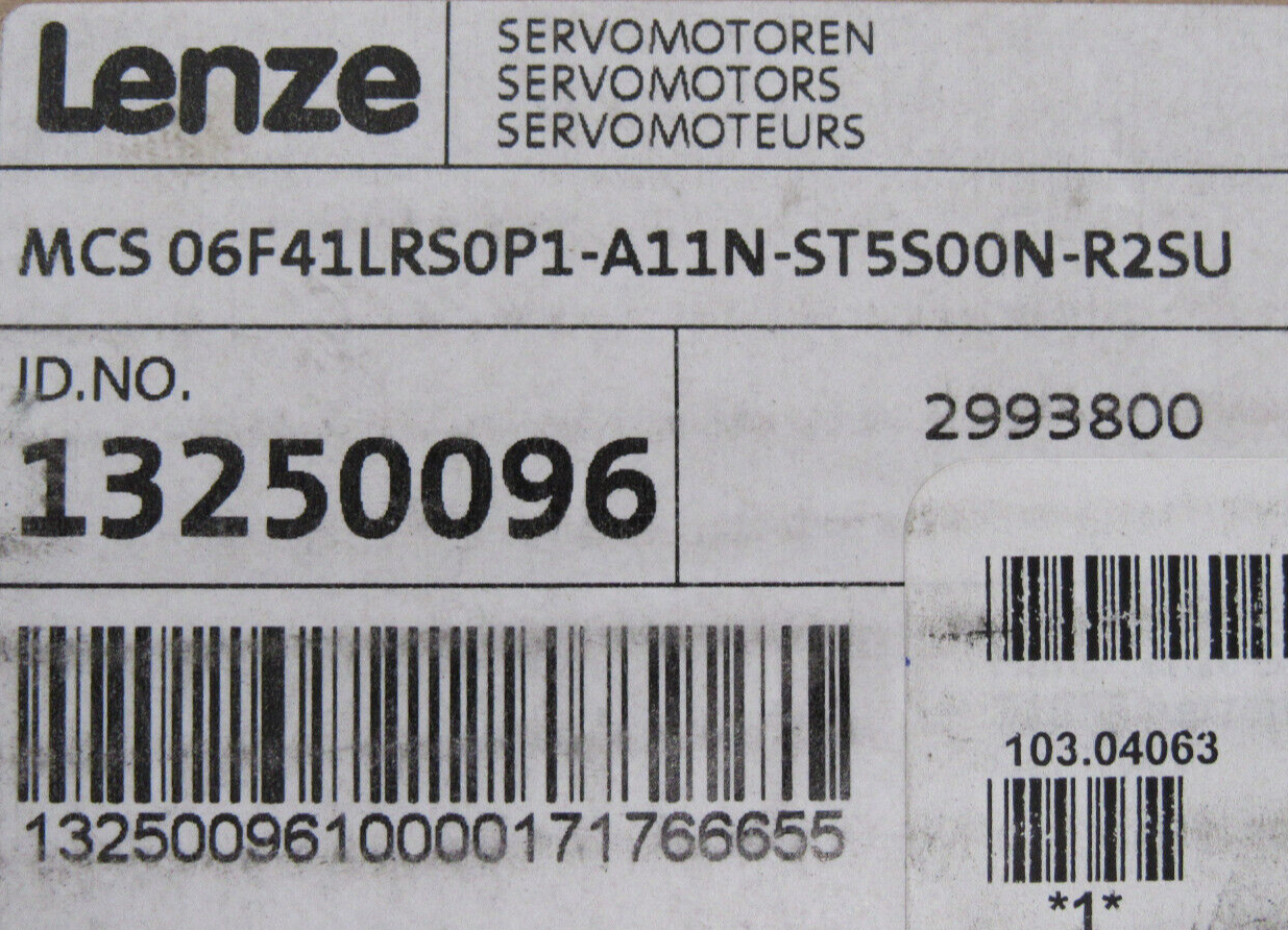 NEW LENZE MCS06F41LRS0P1-A11N-ST5S00N-R2SU SERVO MOTOR - Image 6