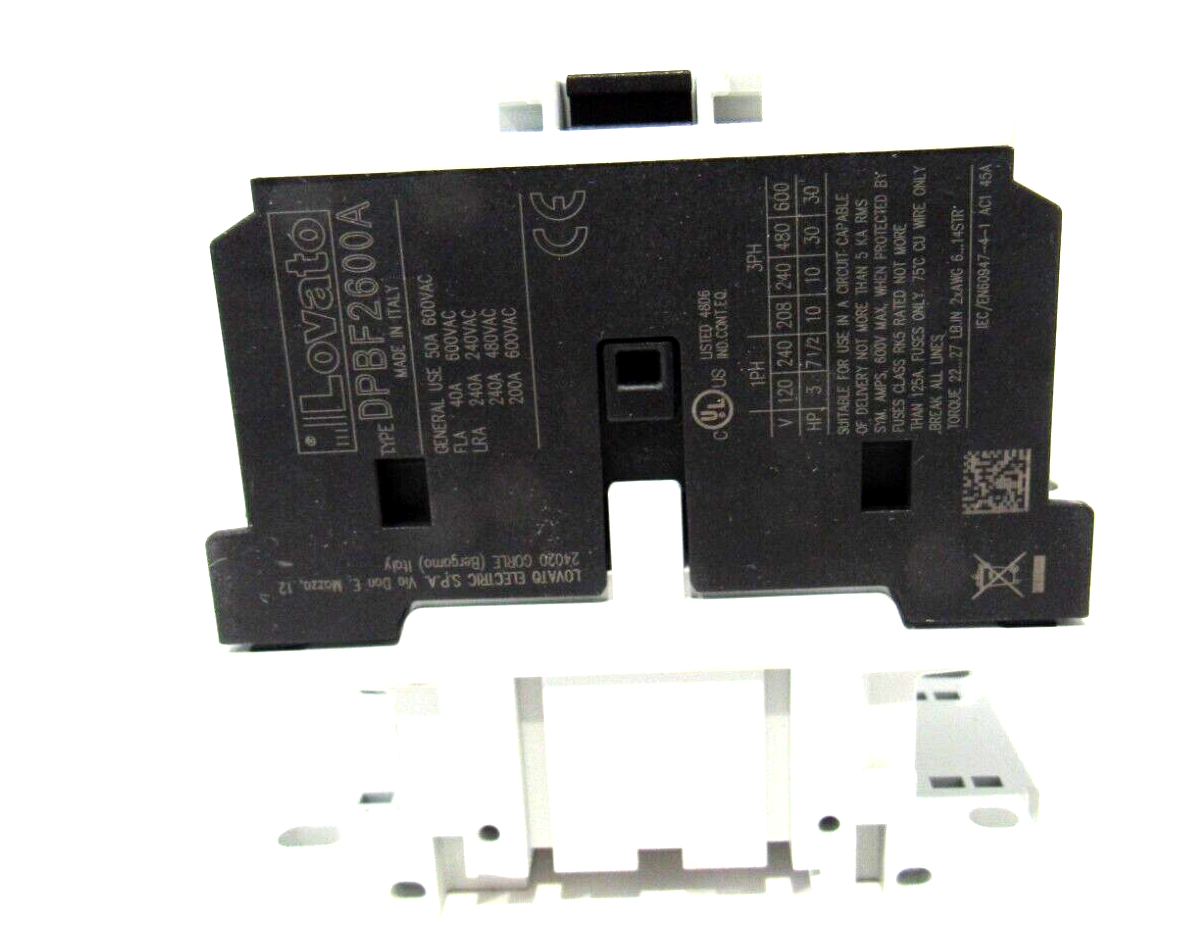 NEW LOVATO DPBF26 00 A12060 CONTACTOR DPBF2600A12060 - Image 4