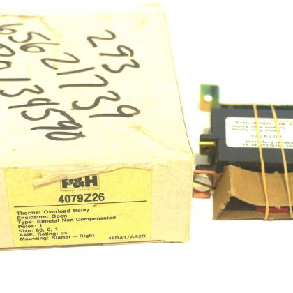 NEW P&H  4079Z26 THERMAL OVERLOAD RELAY
