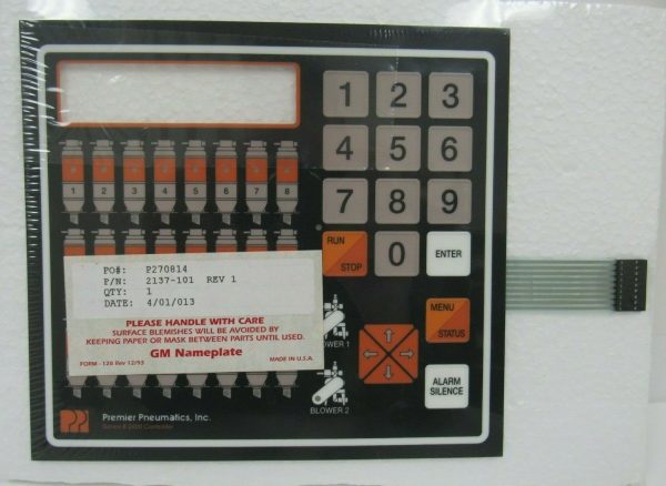 NEW PREMIER PNEUMATICS 2137-101 CONTROLLER OVERLAY 2137101 - Image 3