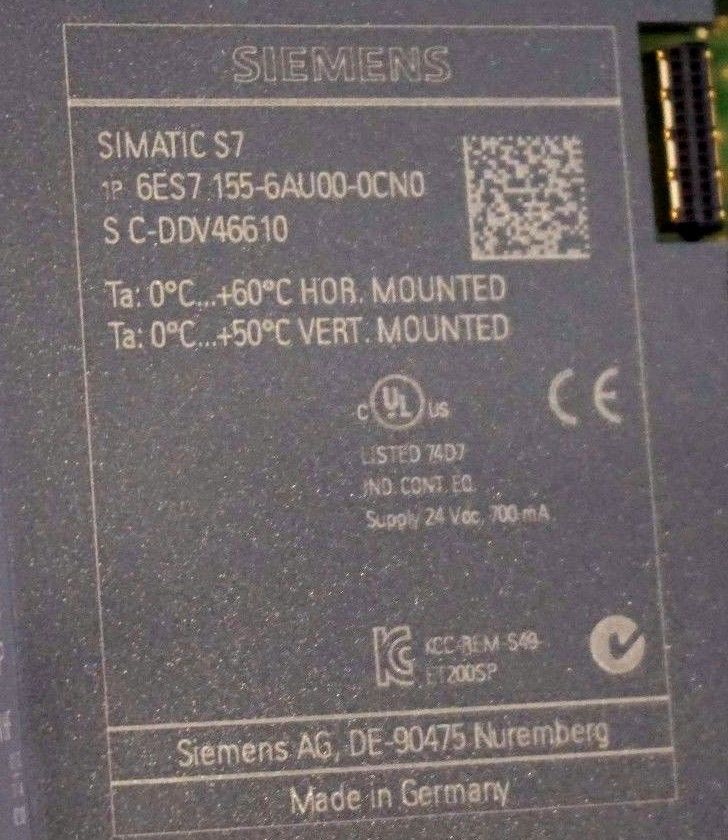 NEW SIEMENS 6ES7-155-6AU00-OCN0 SERVERMODULE W/ BUS ADAPTER MODULE - Image 3