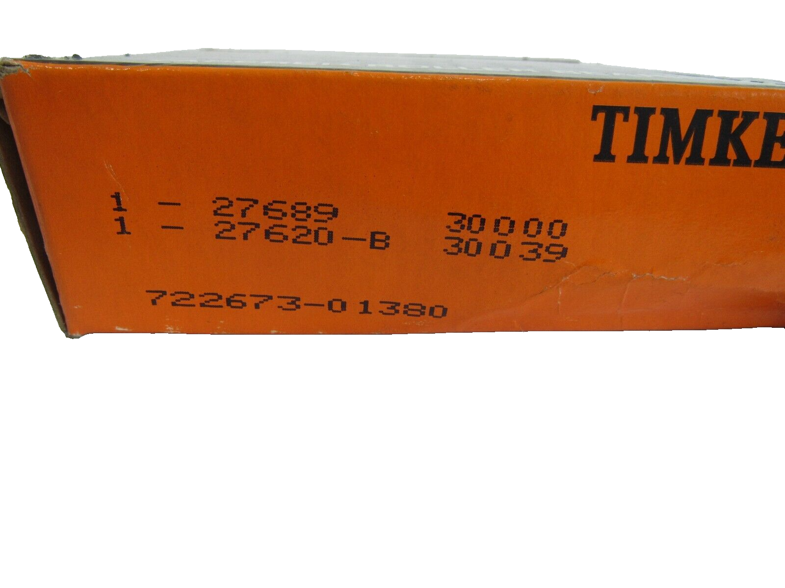 NEW TIMKEN 27689 -27620-B TAPERED ROLLER BEARINGS 722673-01380 - SB ...
