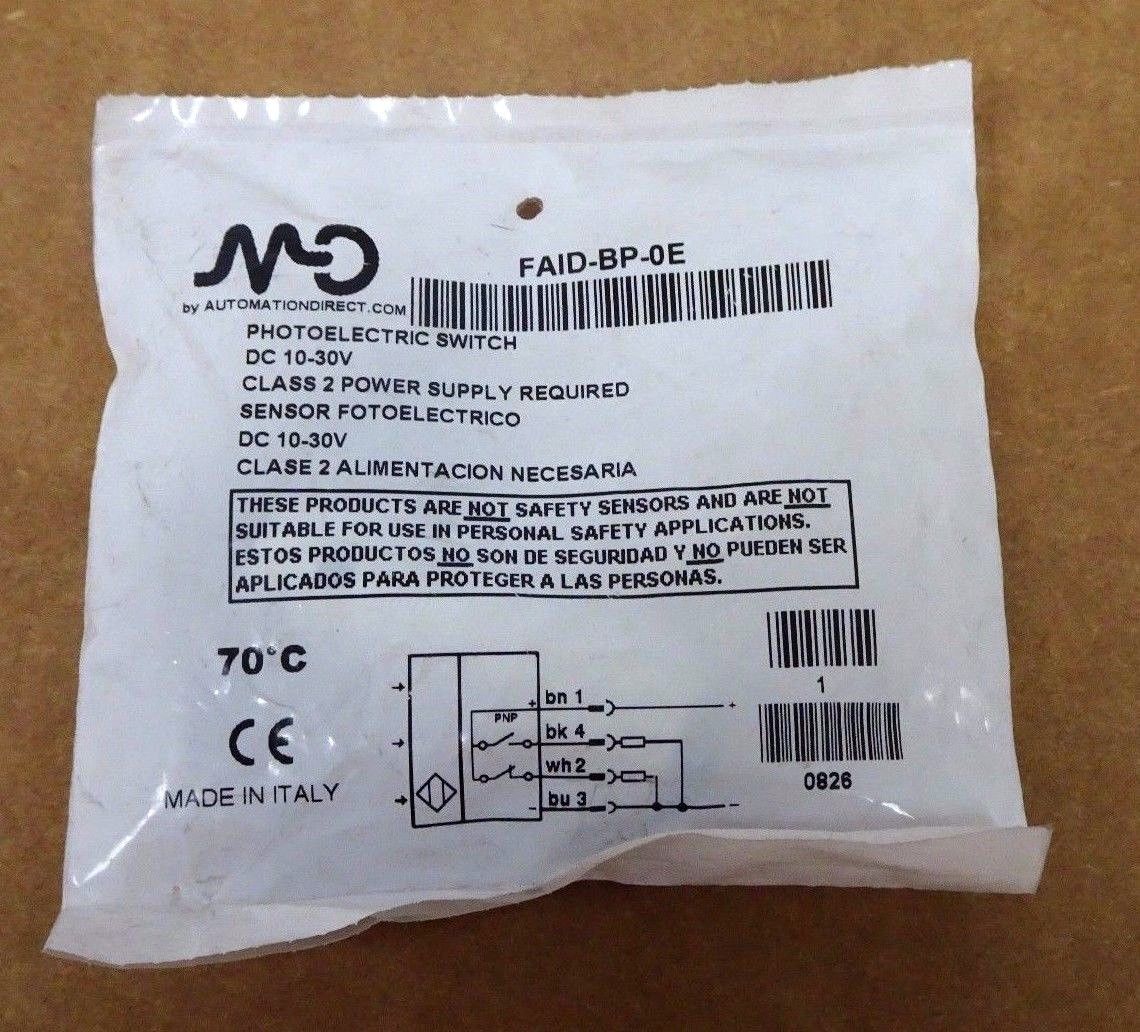 2 NEW AUTOMATION DIRECT FAID-BP-0E PHOTOELECTRIC SWITCH'S - SB ...