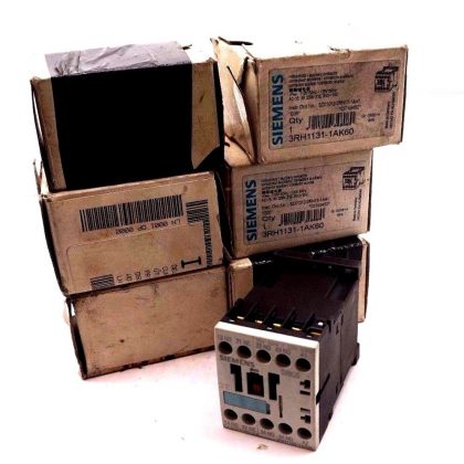 6 NEW SIEMENS 3RH1131-1AK60 AUXILIARY CONTACTOR 3RH11311AK60