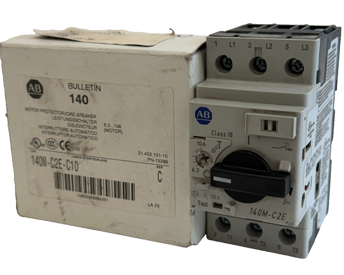 ALLEN BRADLEY 140M-C2E-C10 CIRCUIT BREAKER 140MC2EC10 SER.C NEW , SURPLUS - Image 6
