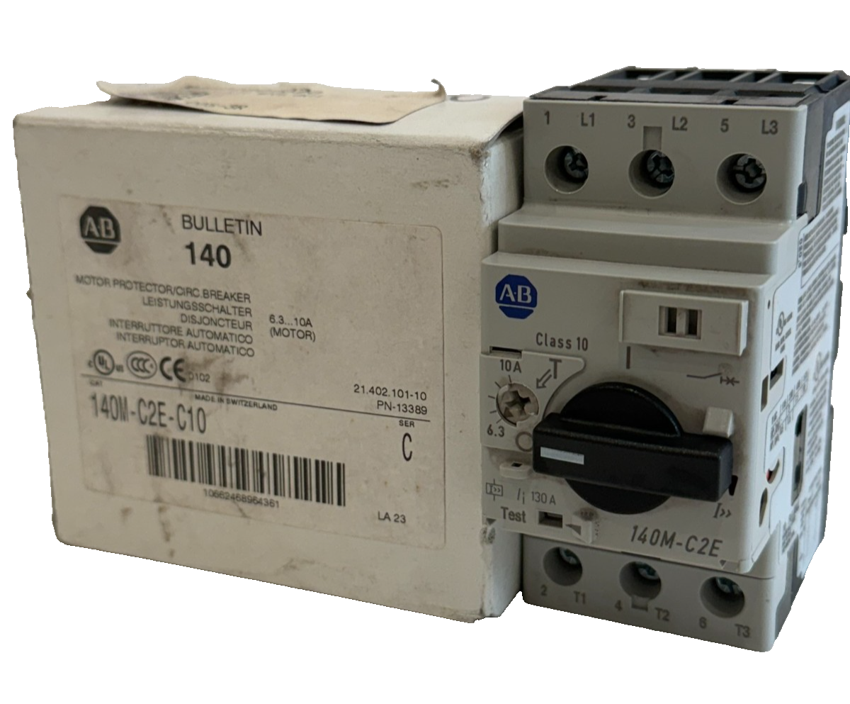 ALLEN BRADLEY 140M-C2E-C10 CIRCUIT BREAKER 140MC2EC10 SER.C NEW , SURPLUS