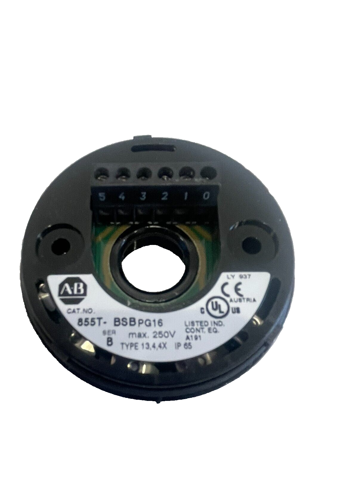 ALLEN BRADLEY 855T-BSBC MOUNTING BASE AND CAP 855TBSBC NEW, SURPLUS ...