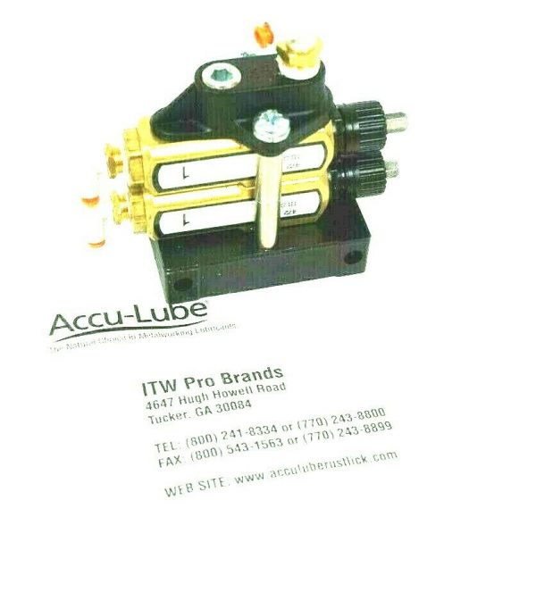NEW ACCU-LUBE 472 TB-SO34 2 STACK BRASS PUMP ASSEMBLY TBSO34 - Image 6