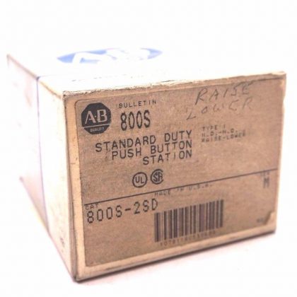 NEW ALLEN BRADLEY 800S-2SD PUSH BUTTON STATION SER.M  800S2SD