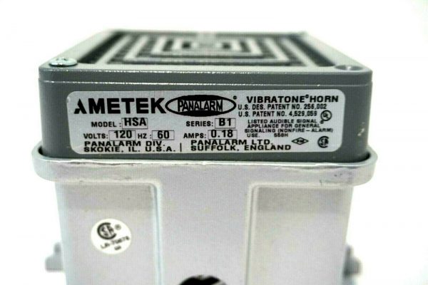 NEW AMETEK MODEL HSA VIBRATONE HORN 120V. 60H.Z. - Image 3