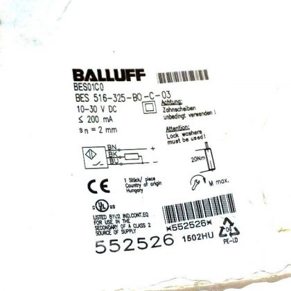 NEW BALLUFF BES 516-325-B0-C-03 PROXIMITY SENSOR BES516325B0C03