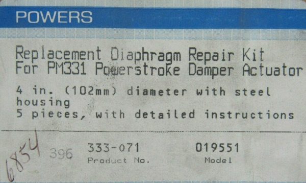 NEW BOX OF 5 POWERS 333-071 DIAPHRAGM 019551 333071 - Image 4