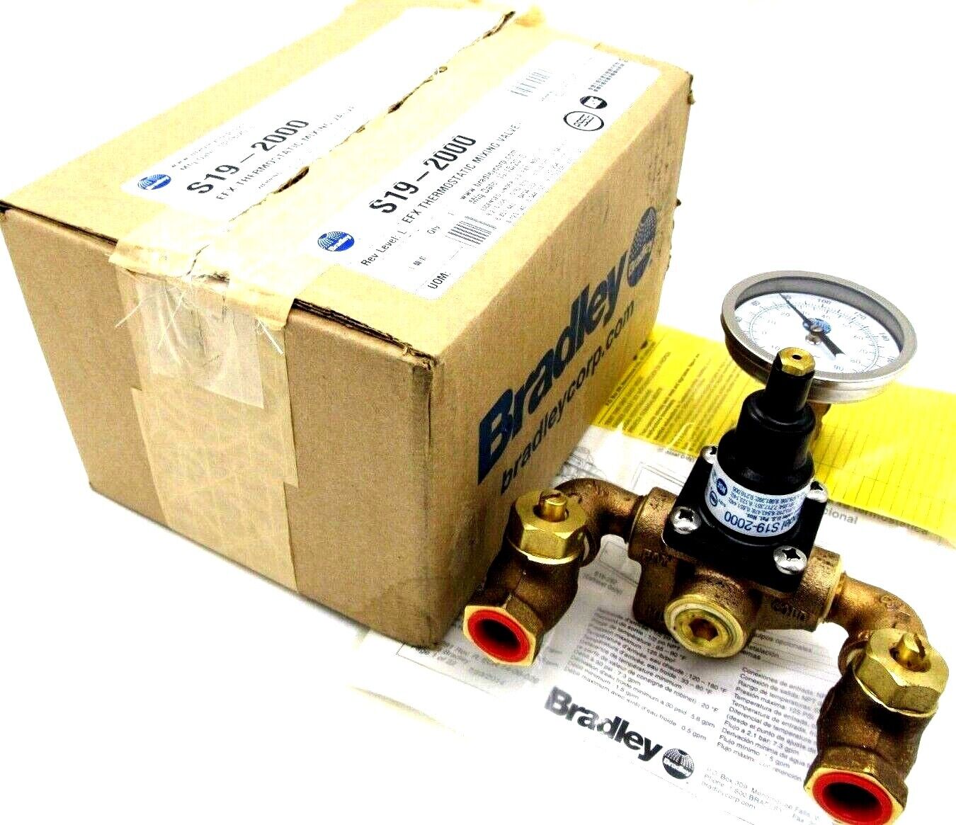 NEW BRADLEY S19-2000 EFX THERMOSTATIC MIXING VALVE S192000