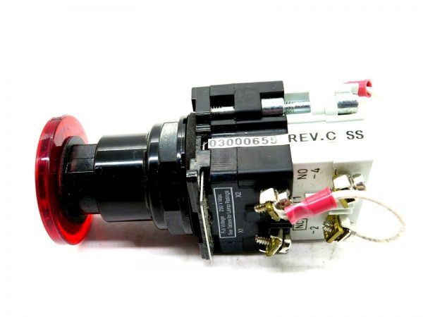 NEW CUTLER HAMMER E34GDB97LED24-1X 2P ILL MT PUSH/PULL RED E-STOP E34GDB97LED241 - Image 4