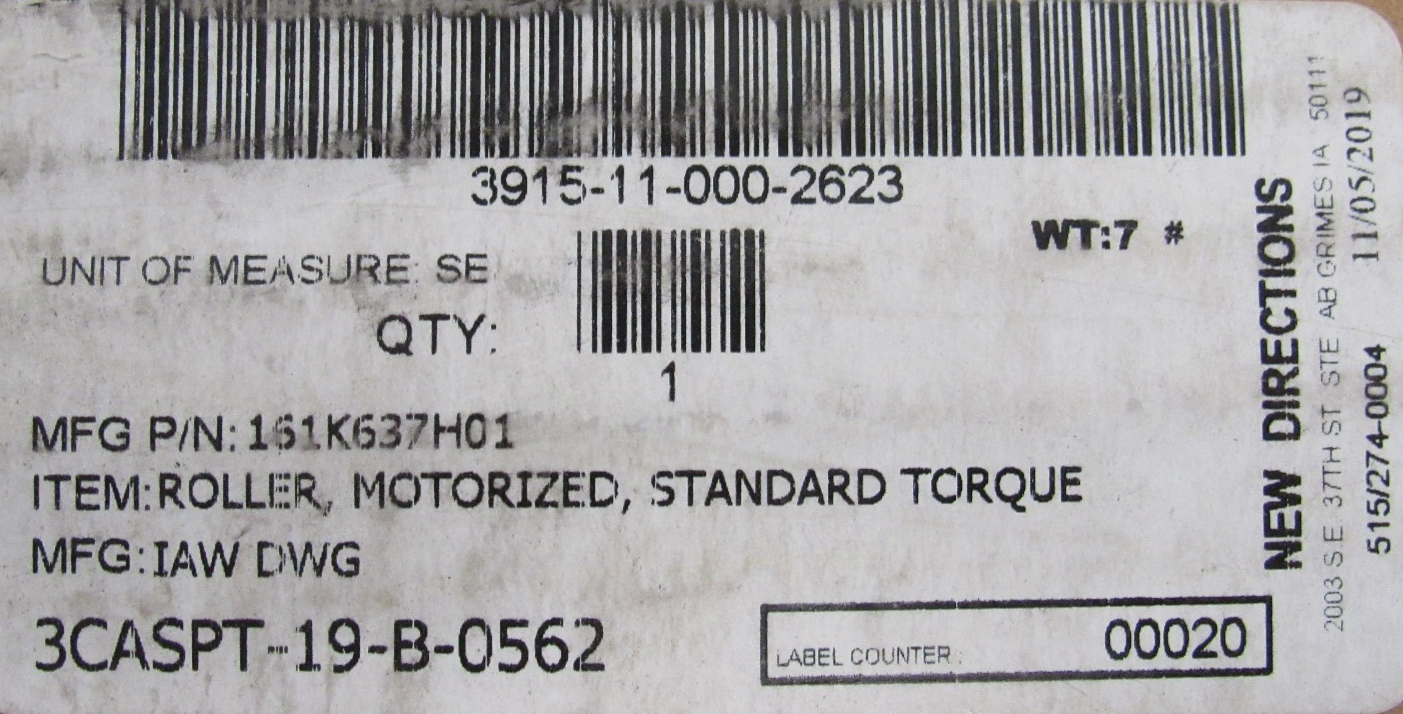NEW MOELLER PM486FS-15-328-D-024-JX-C040-0S POWER ROLLER 161K637H01 - Image 5