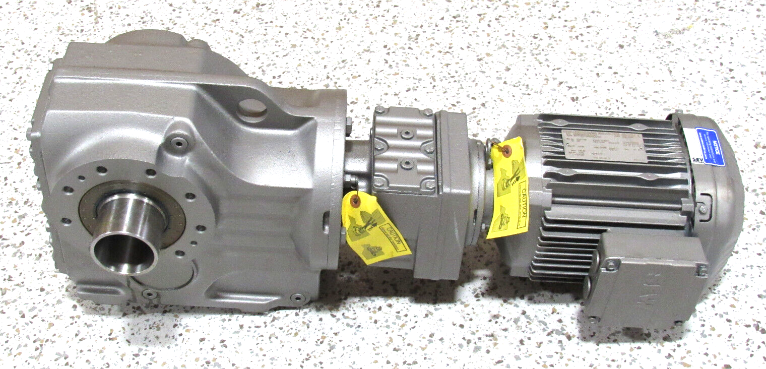 NEW SEW EURODRIVE KT77 R37 DRE90L4/DH GEAR MOTOR 195:1 230/460V