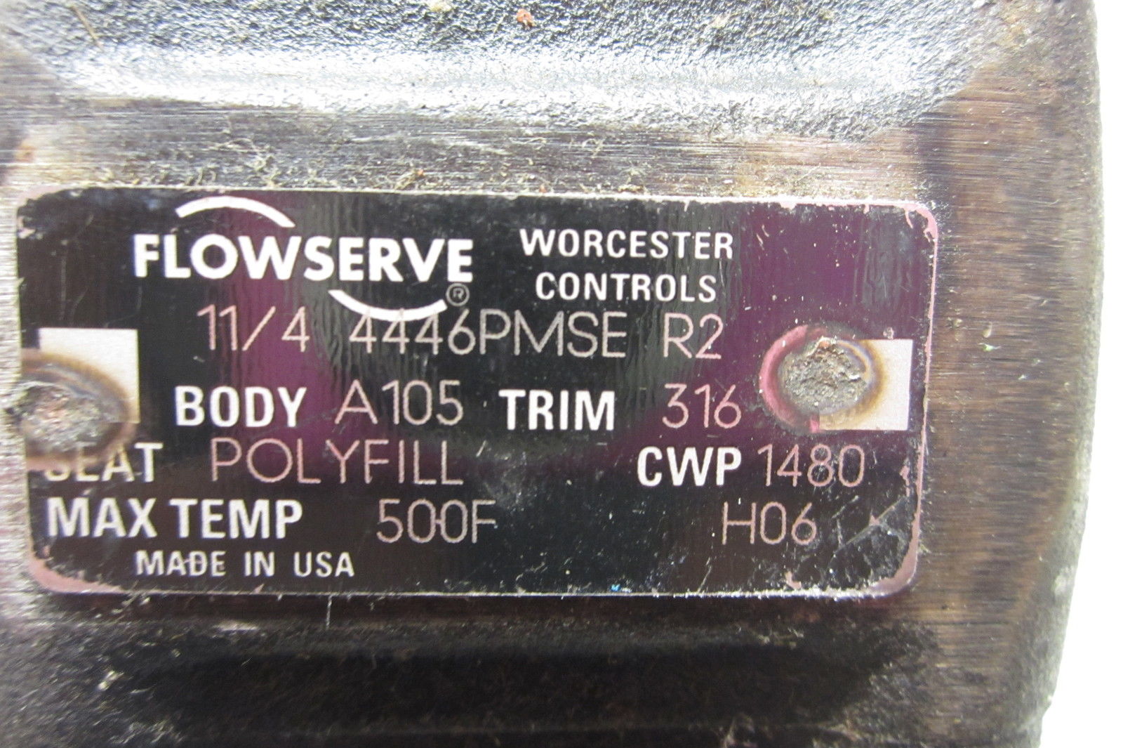 NEW WORCESTER CONTROLS 1 1/4 4446PMSE R2 VALVE W/HANDLE SB Industrial