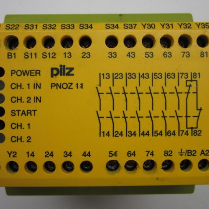 PILZ PN0Z-11-110VAC-24VDC-7N/O-1N/C  SAFETY RELAY PNOZ11110