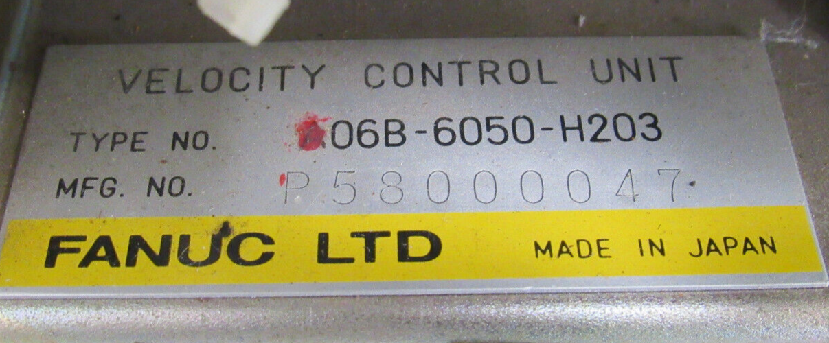 USED FANUC A06B-6050-H203 SERVO DRIVE UNIT A06B6050H203 - Image 4