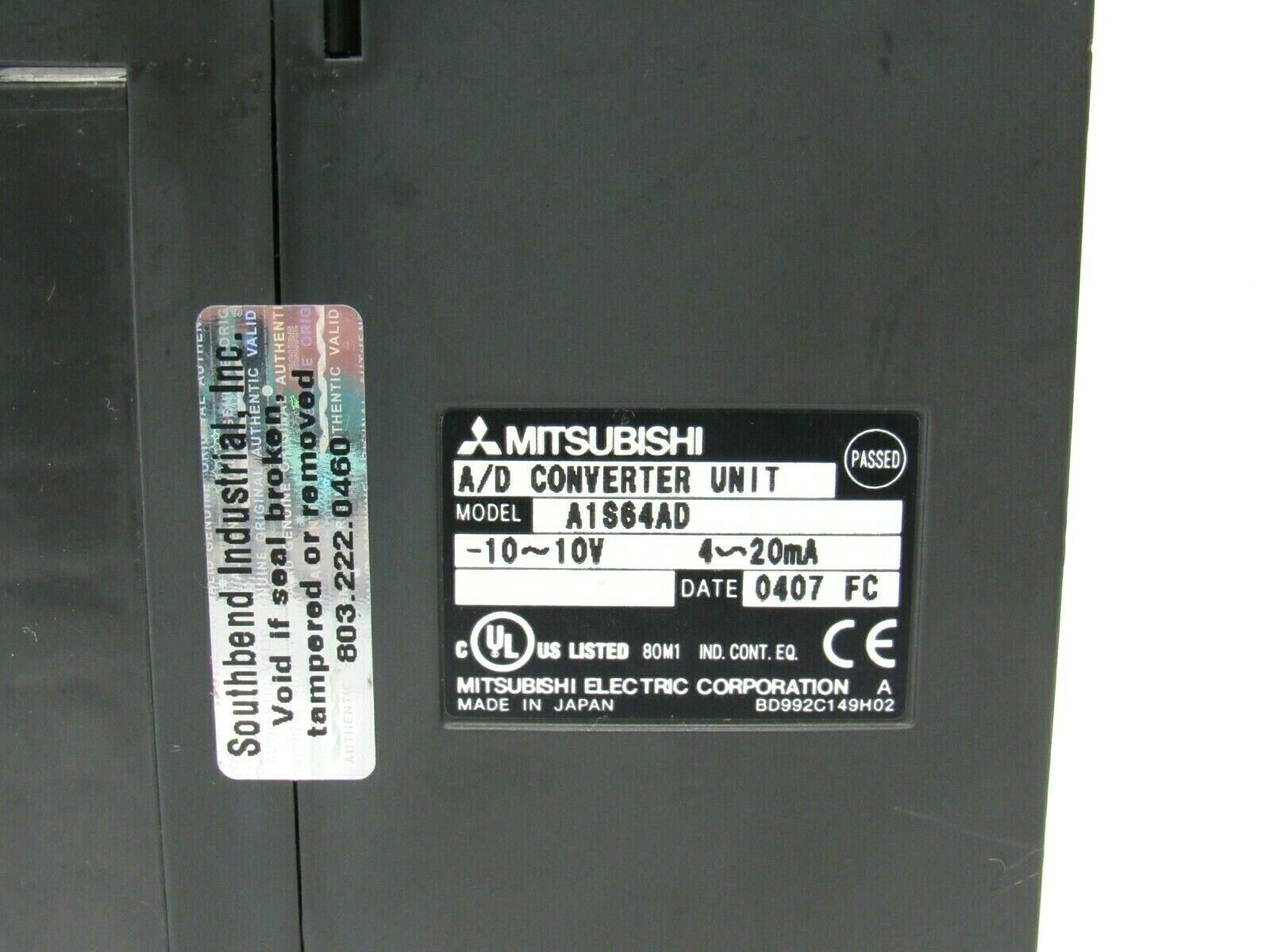 Module D'entrée Analogique Mitsubishi A1S64AD - Occasion Reconditionné, Garanti 12 Mois