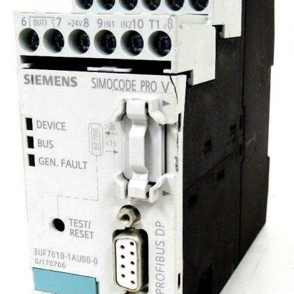 USED SIEMENS 3UF7010-1AU00-0 RELAY MOTOR CONTROL 3UF70101AU000 PRO V BASE