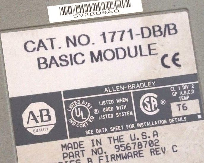 NEW ALLEN BRADLEY 1771-DB SER. B BASIC MODULE 1771DB - Image 3