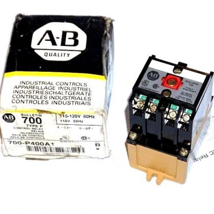 NEW ALLEN BRADLEY 700-P400A1 CONTROL RELAY 120V, 60HZ, 700P400A1
