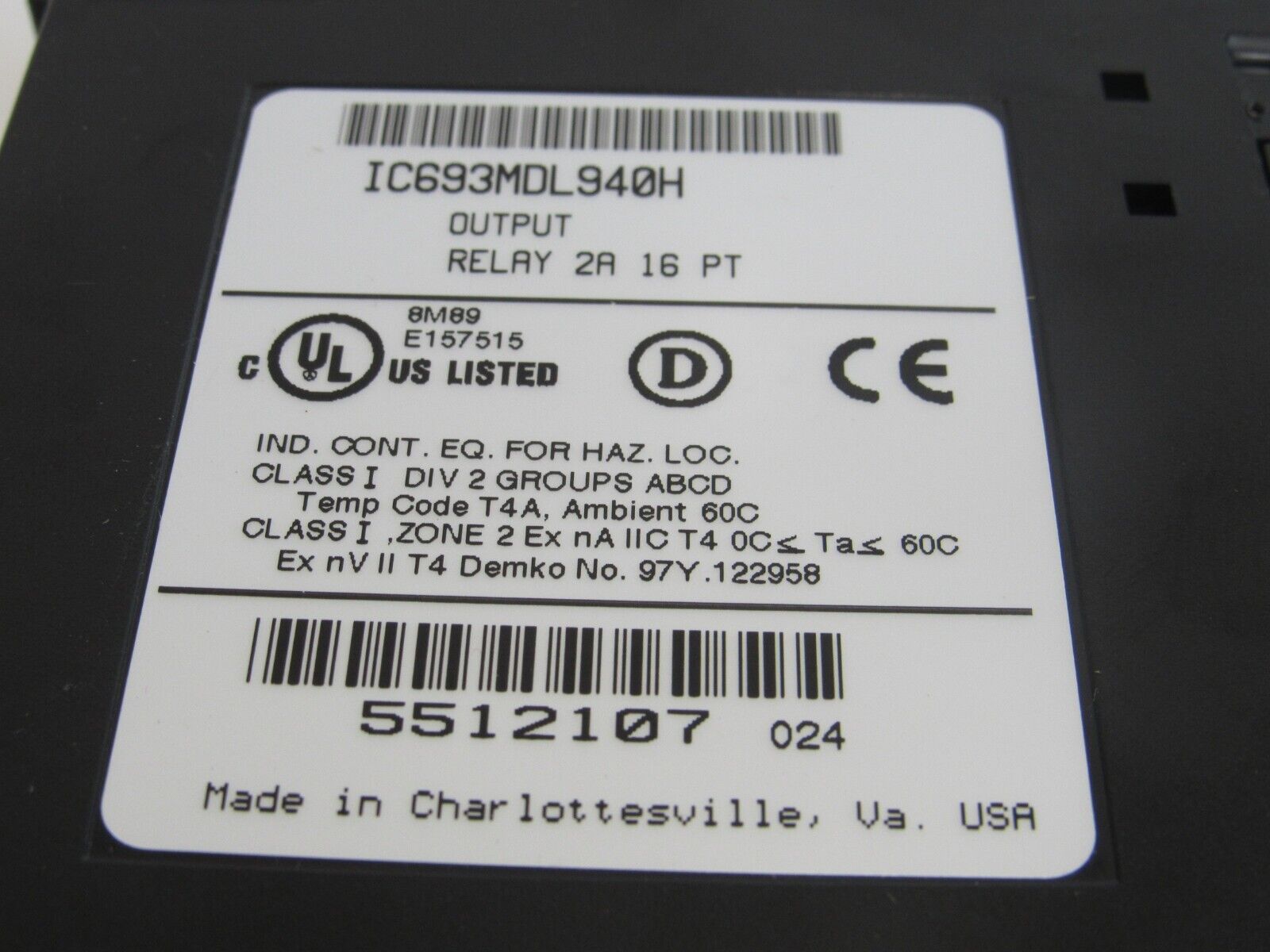 New GE Fanuc Output Relay IC693MDL940H Fast delivery