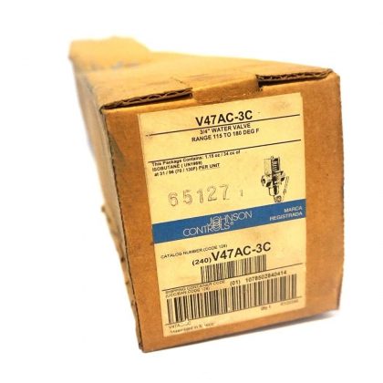 NEW JOHNSON CONTROLS V47AC-3C WATER VALVE REGULATOR V47AC3C