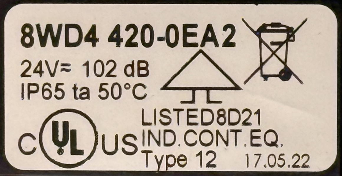 NEW SIEMENS 8WD4 420-0EA2 CONTINUOUS LIGHT 8WD4 4200EA2 - Image 5