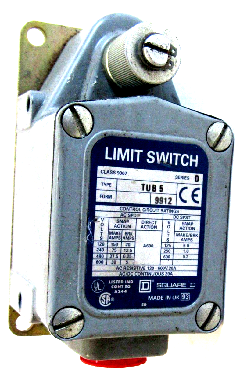 NEW SQUARE D 9007-TUB5 LIMIT SWITCH SER. D 9007TUB5 - Image 4