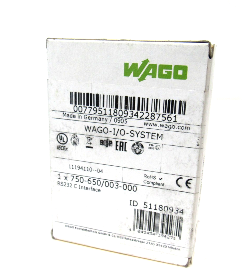 NEW WAGO 750-650/003-000 INTERFACE 750650003000