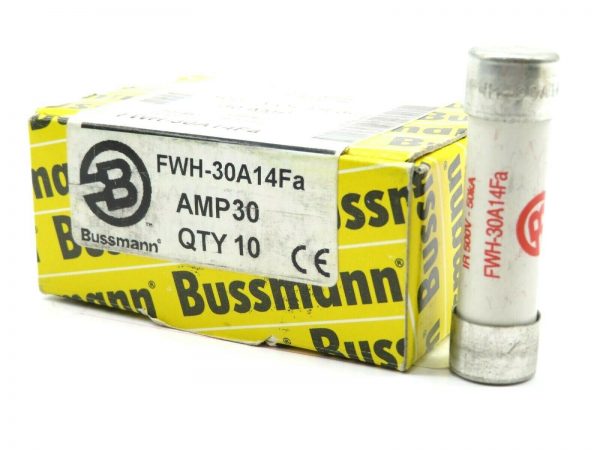 10 NEW BUSSMANN FWH-30A14FA FUSES 30AMP 500V FWH30A14FA