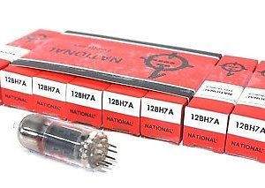 8 NEW NATIONAL ELECTRIC 12BH7A VACUUM TUBES
