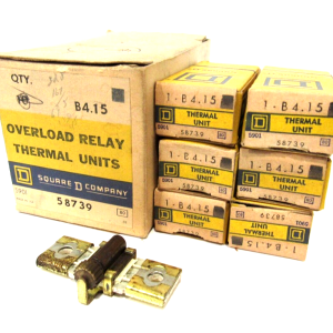 LOT OF 6 NEW SQUARE D B4.15 OVERLOAD RELAY THERMAL UNITS B415