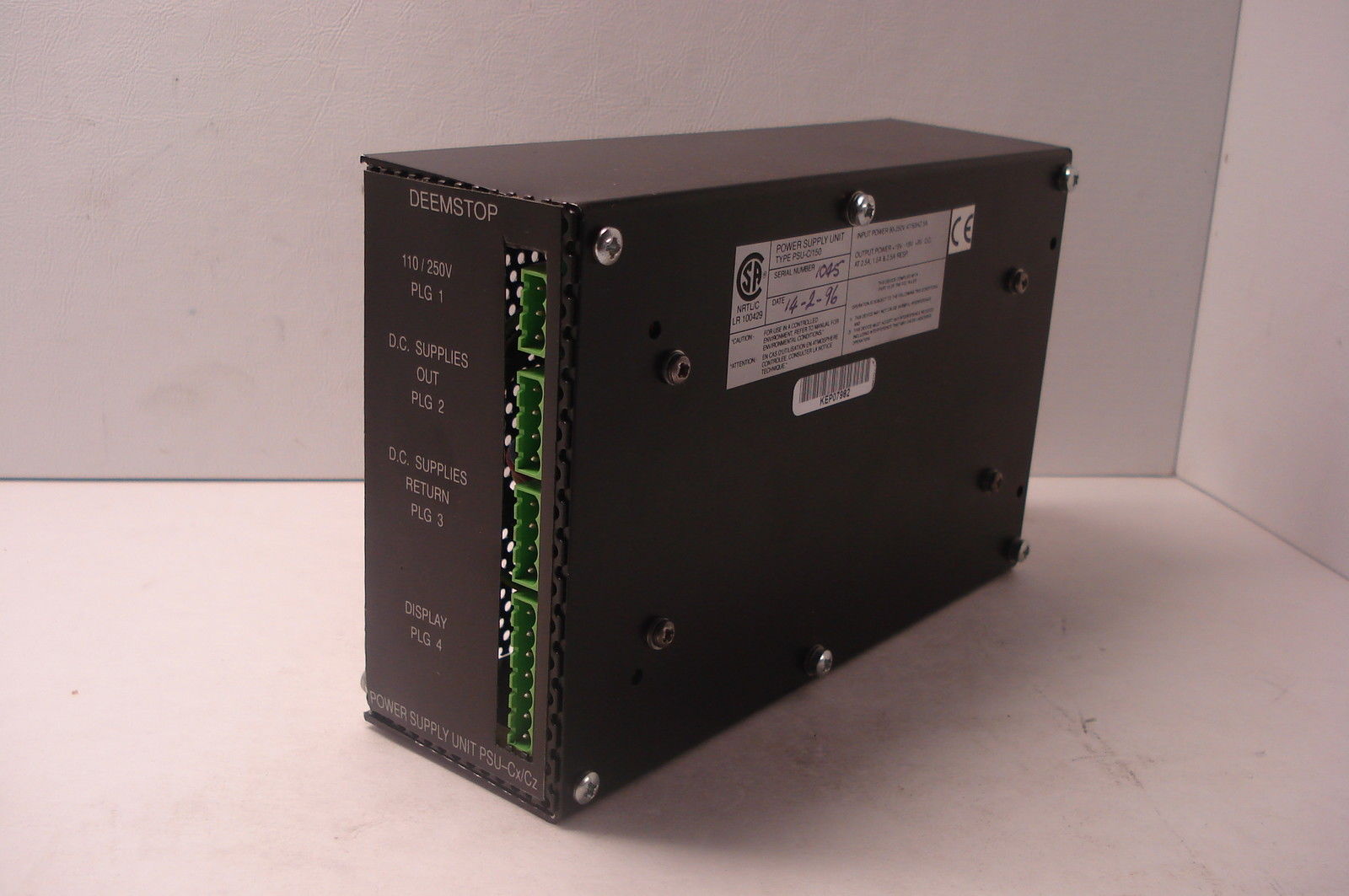 USED MONTRONIX POWER SUPPLY MODEL PSU-C/150 20/36VDC/10A