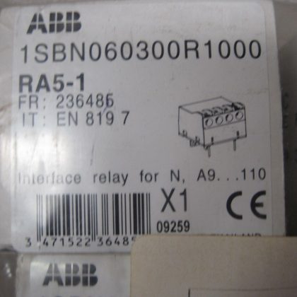 NEW ABB 1SBN060300R1000 RELAY RA5-1