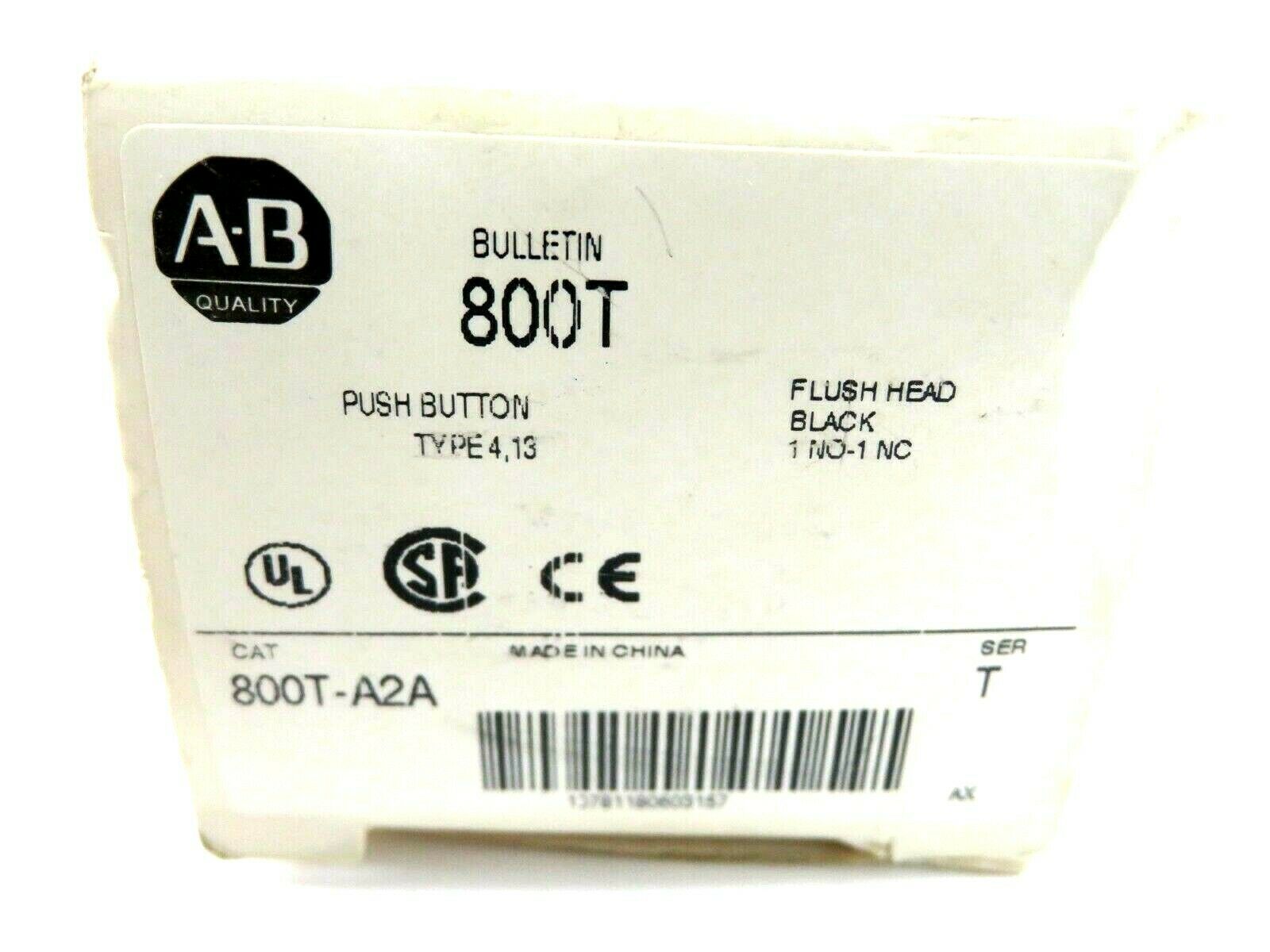 NEW ALLEN BRADLEY 800T-A2A PUSH BUTTON CONTACT SERIES T 800TA2A - Image 4
